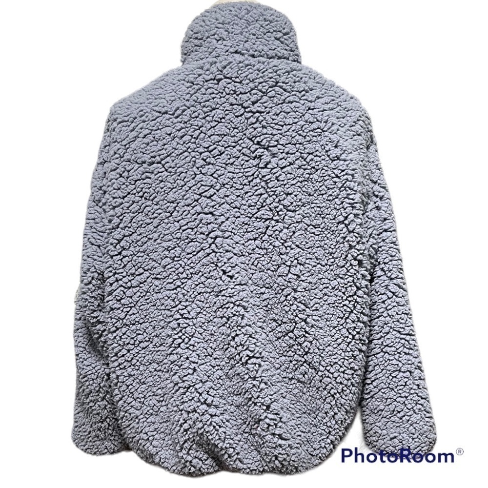 NINE WEST Lavender ZIP UP TEDDY PLUSH SHERPA FLEECE JACKET - Picture 5 of 6